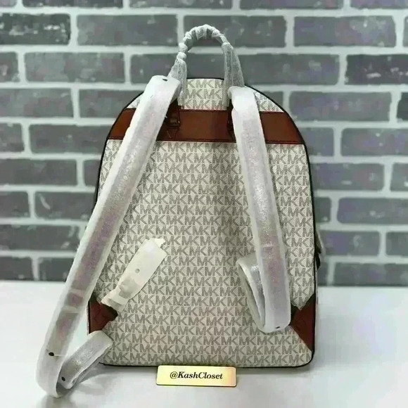Michael Kors Backpack Jaycee Large Pocket book Backpack MK Signature Vanilla main image 6